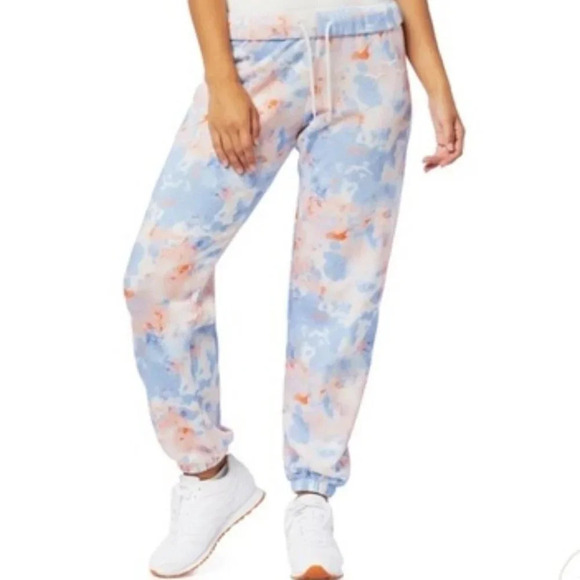 Lazypants Niki  Original Fleece Jogger Sweatpants Size Small NWT Blue Creamsicle - Picture 4 of 9